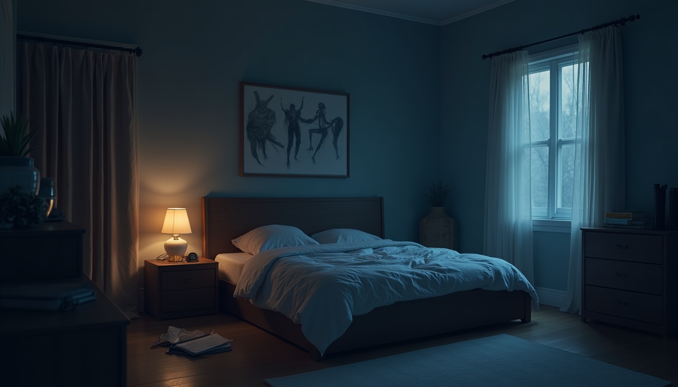 Un copil ascultând o poveste de groază, cu un adult în fundal, ilustrând gestionarea fricii prin povesti.