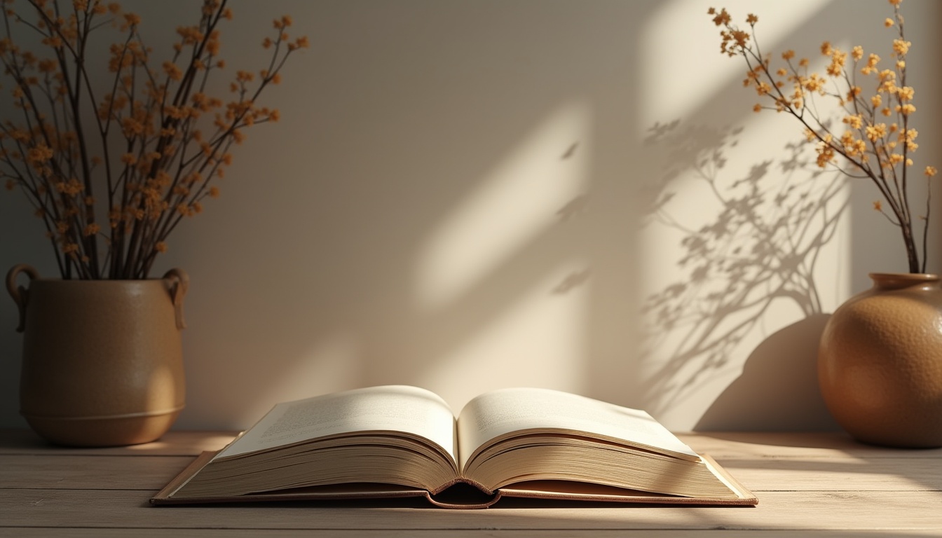 Părinte și copil citind o carte de poezie Mihai Eminescu sub un copac, simbolizând natura și învățarea.