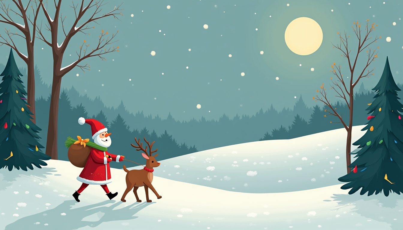 Copii bucuroși recitând poezii de Crăciun alături de părinți, într-un decor festiv