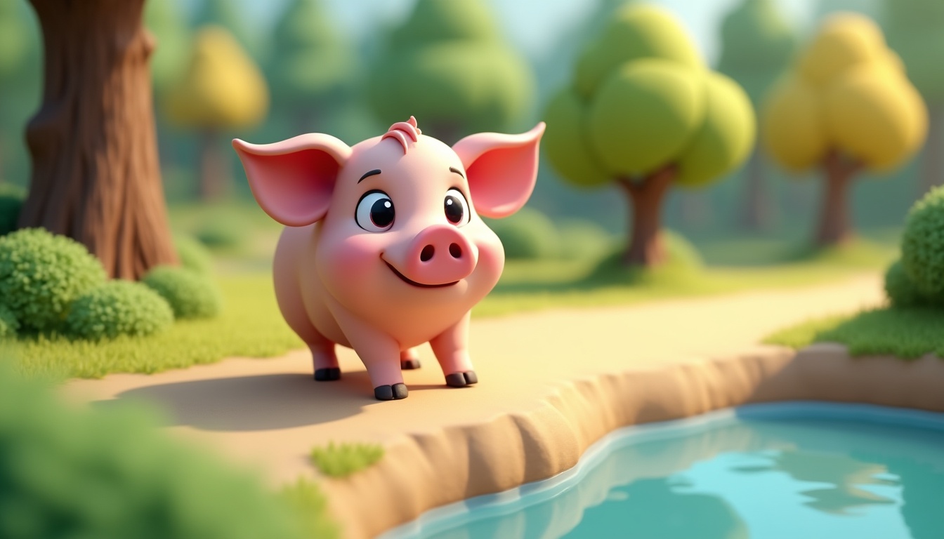 Familie sărbătorind povestea porcului de iarnă, cu copii implicați în activități tradiționale