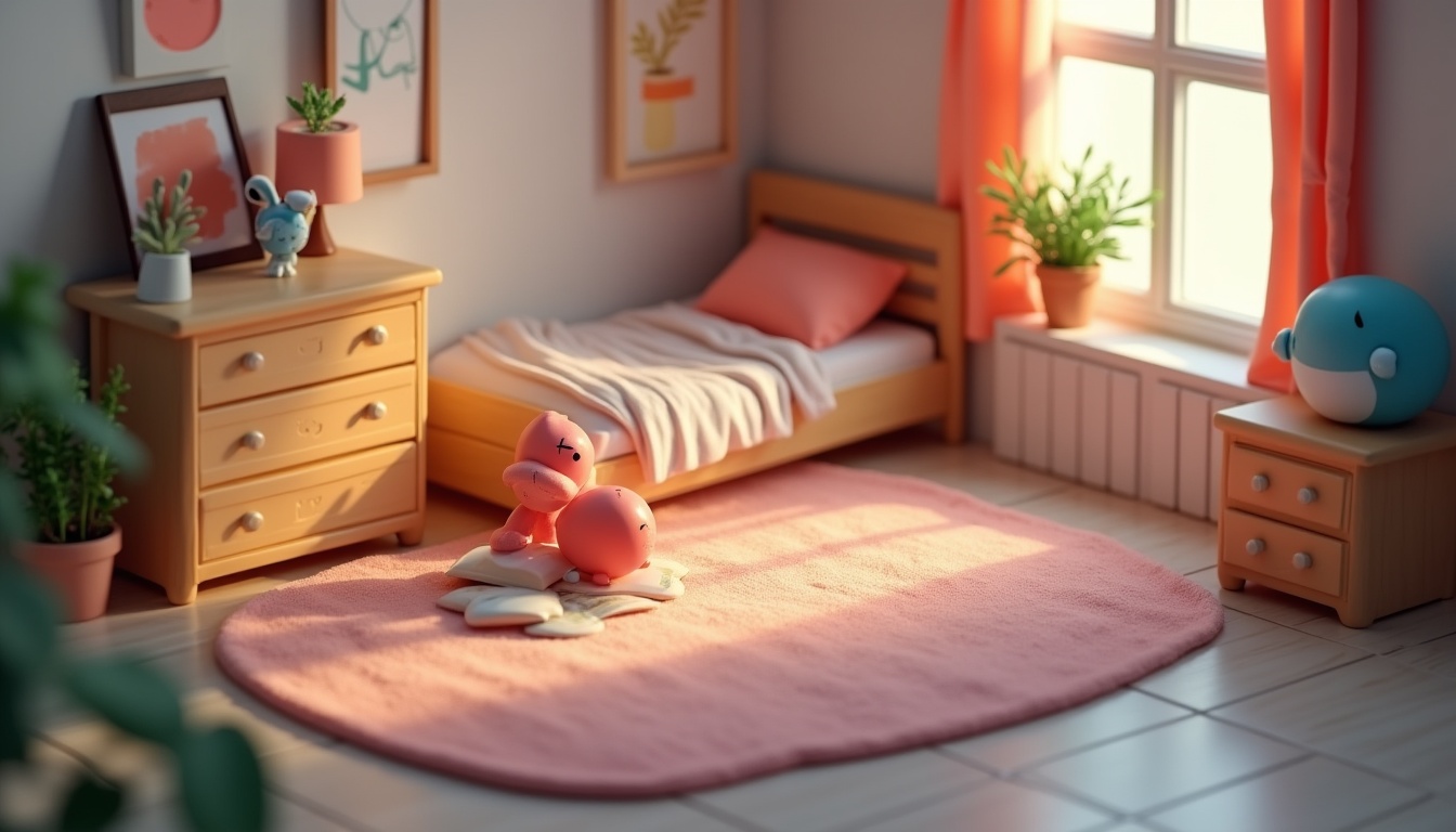 Un copil ascultând povesti audio de adormit, într-un pat confortabil, cu o carte deschisă lângă el.