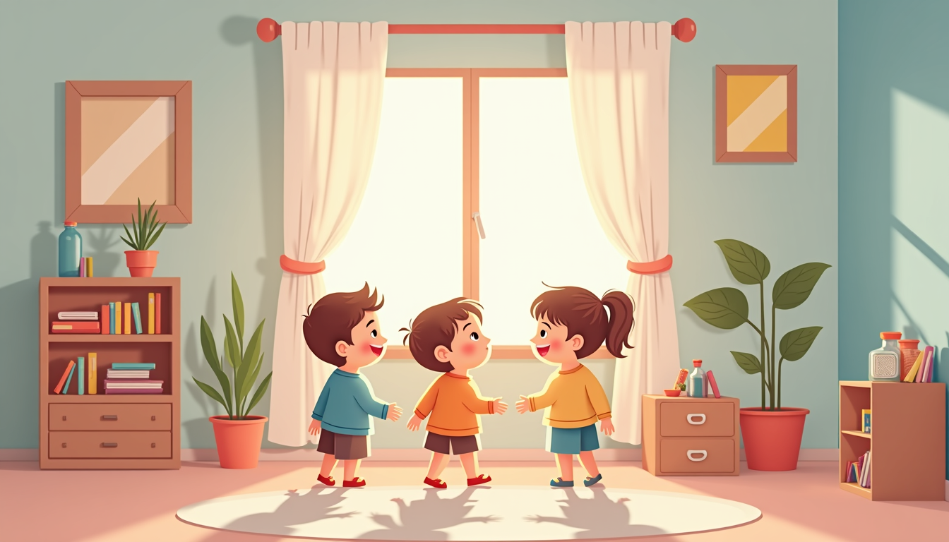 Părinte citind povesti pentru copii scurte unui copil zâmbitor