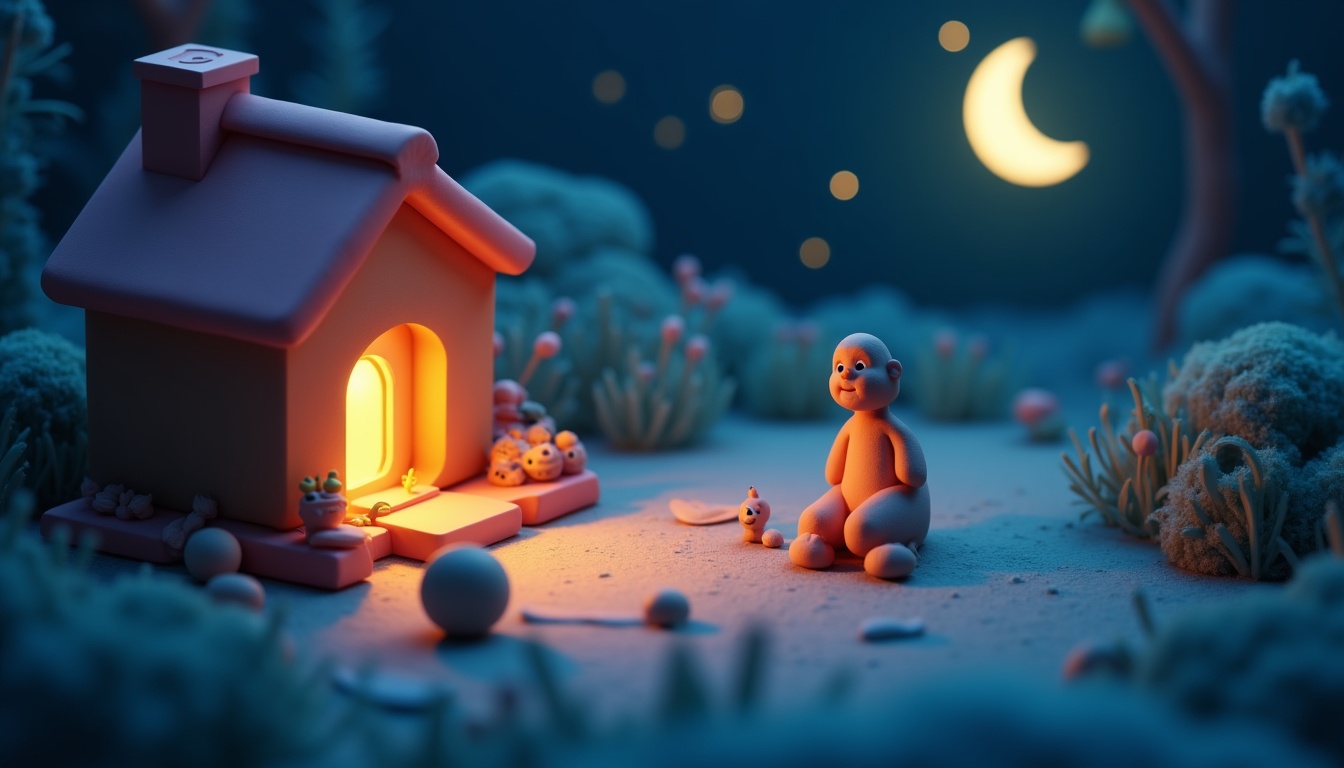 Părinte citind o poveste de noapte unui copil într-un pat confortabil